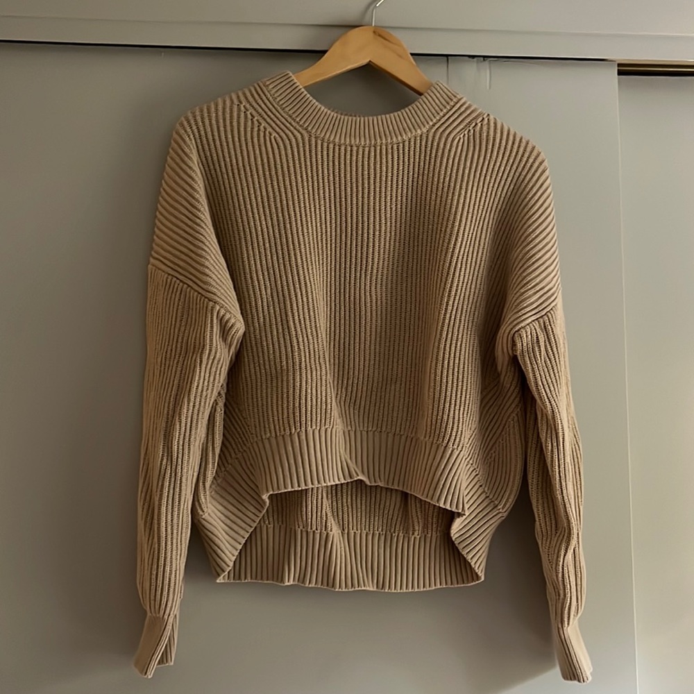 Michael stars richie boxy crewneck cotton sweater size small